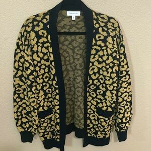 Cute leopard sweater cardigan from Kohls.
